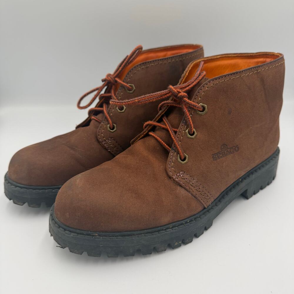 Sebago Drysides Waterproof Tan Leather Work Boots Brown‎ Women's 8M
